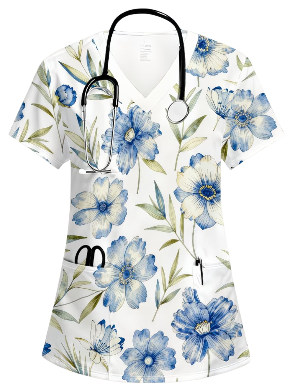Vet Tech Accessories - Blusa de uniforme médico elástica con