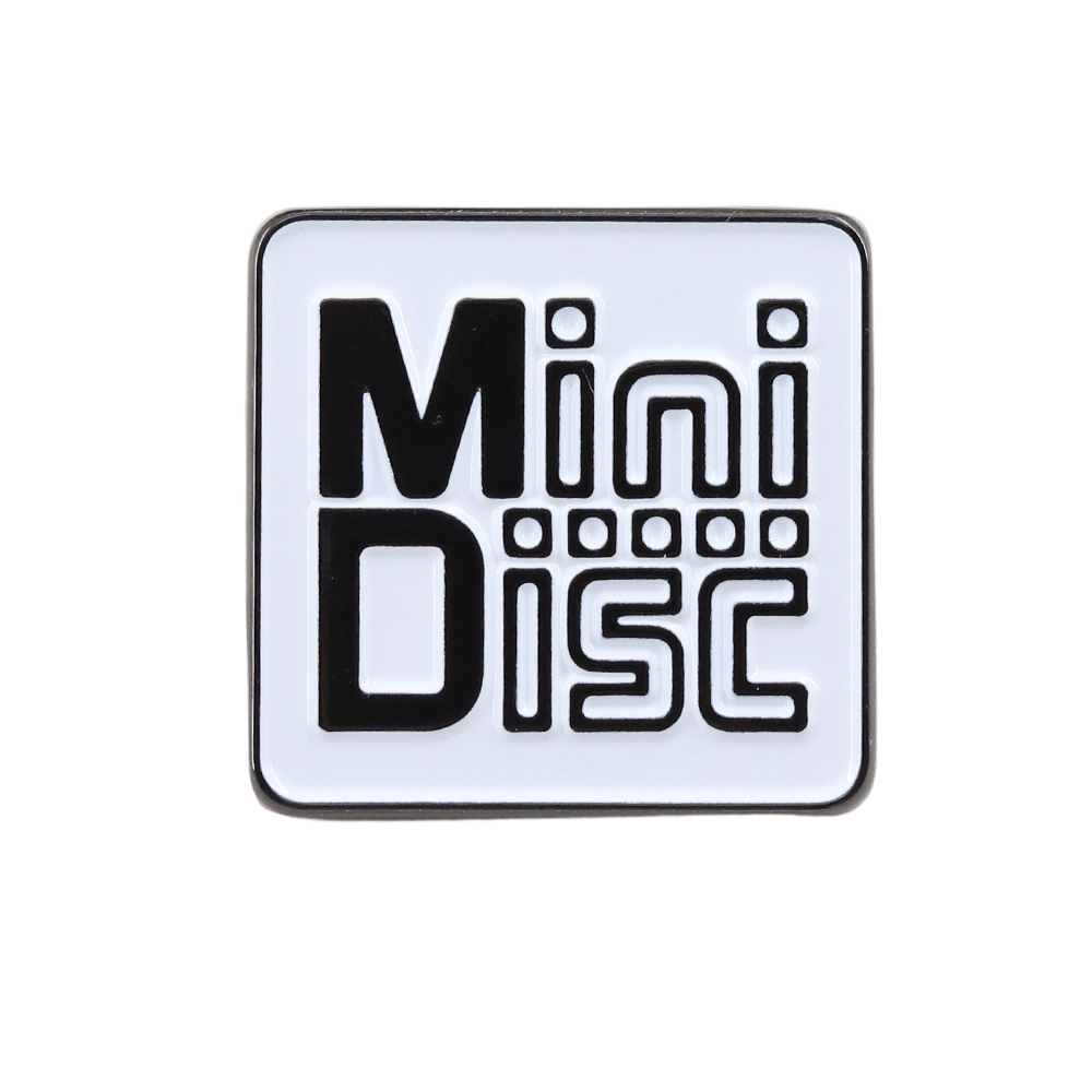 Tech Accessories Backpack - Vintage MiniDisc MD Logo esmalte Pin