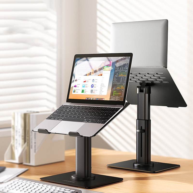 Laptop Stand Bamboo - Soporte para computadora portátil, soporte vertical