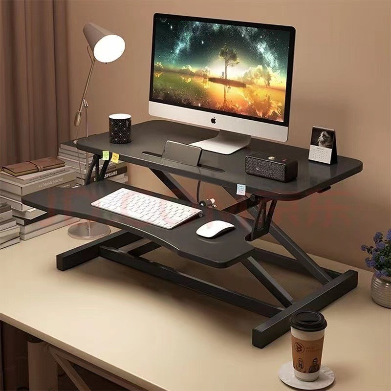 Laptop Stand Bamboo - Escritorio Plegable Neumático Ajustable en Altura