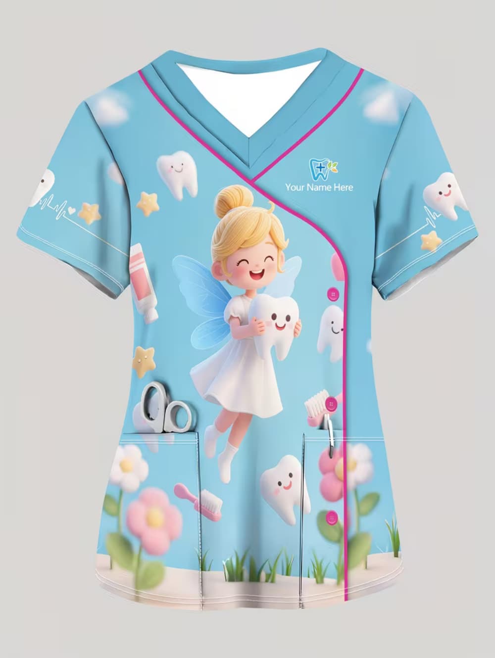 Vet Tech Accessories - Uniforme Clínico para Mujer, Blusa de