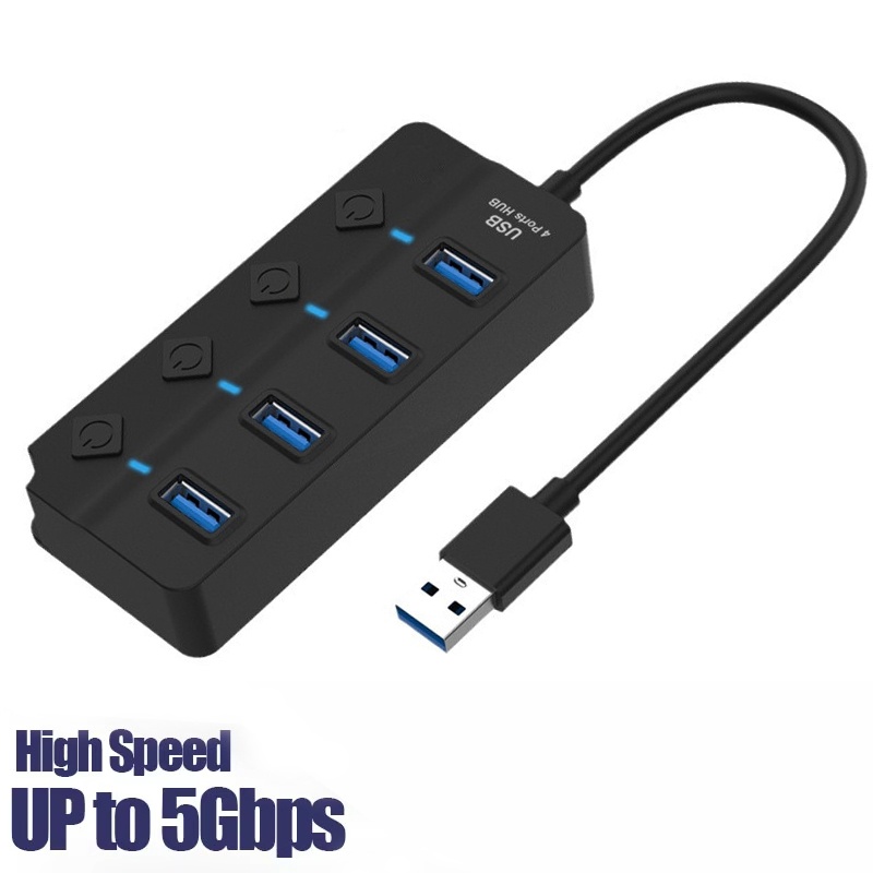 Hub USB 3.0 con adaptador de c - Usb Hub 7 Port reseña y precio