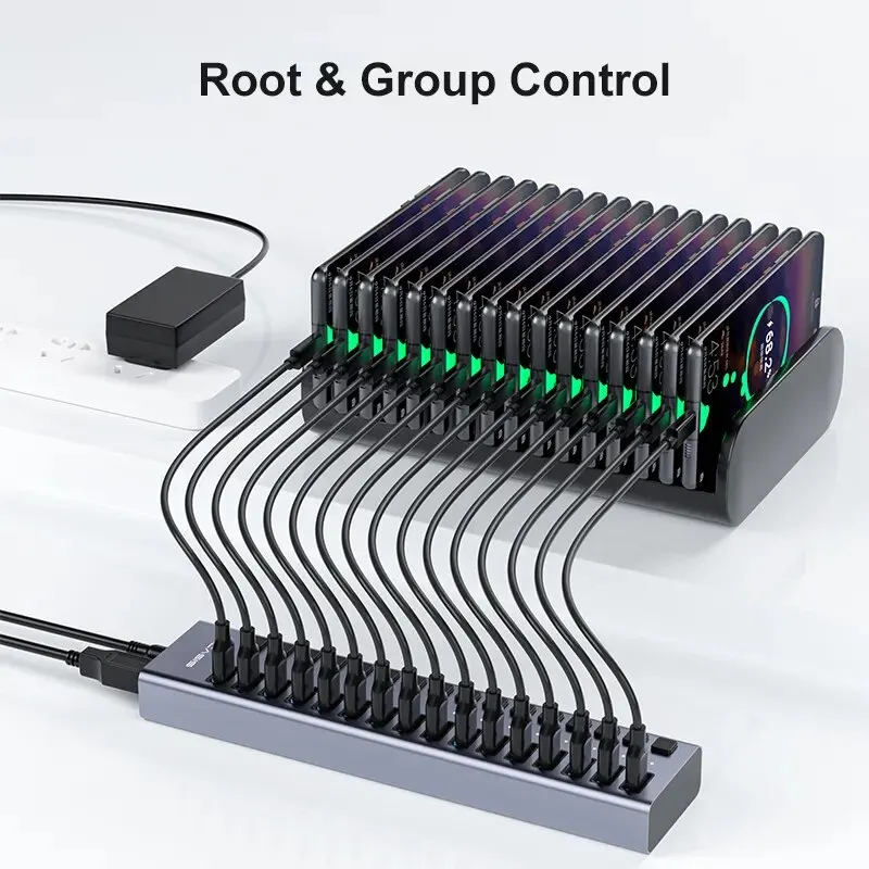 Acasis Hub USB de Aluminio de  - Usb Hub 7 Port reseña y precio