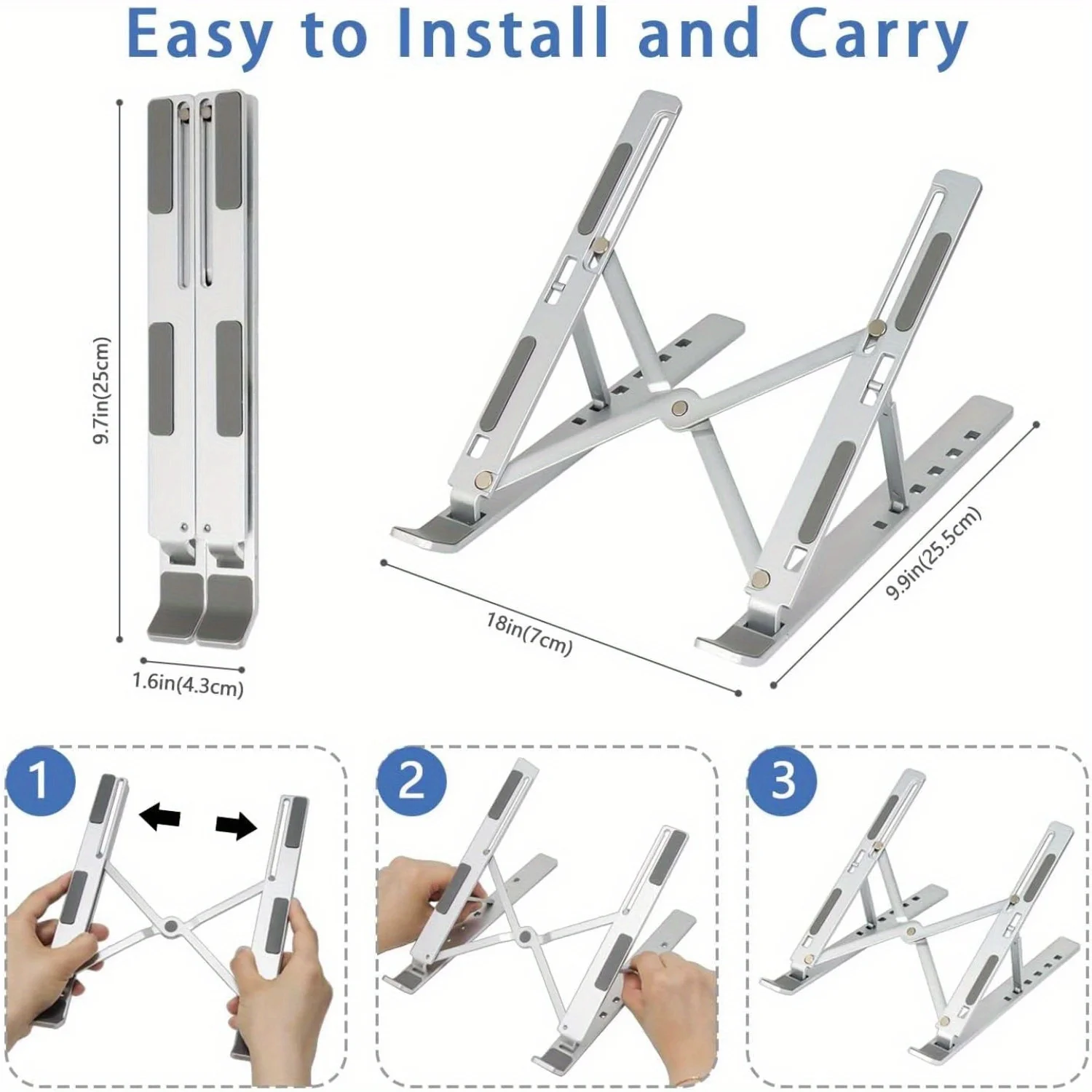 Soporte de aluminio ajustable  - Laptop Stand Bamboo reseña y precio