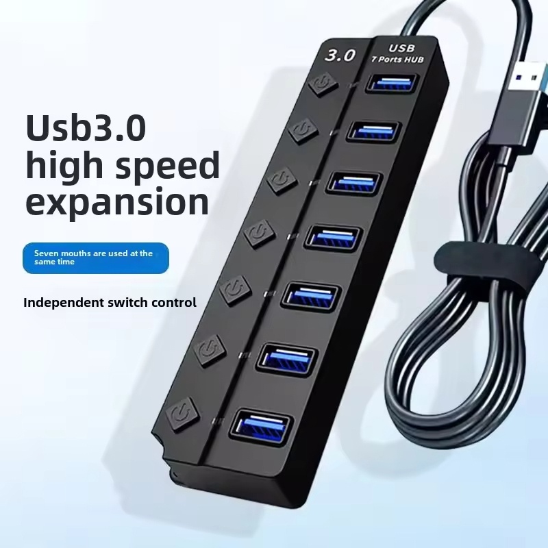 Adaptador de alimentación USB  - Usb Hub 7 Port reseña y precio