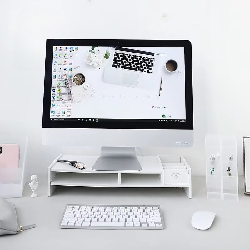 Soporte de Bambú de 2 Niveles  - Laptop Stand Bamboo reseña y precio